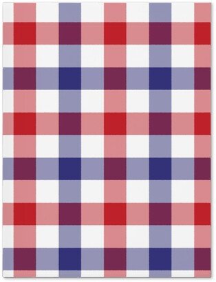 Journals: Red White And Blue Gingham Checks Journal, Multicolor