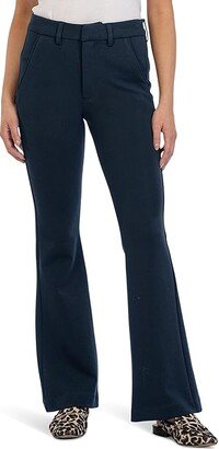 Ana High-Rise Fab Ab Flare Trousers (Navy) Women's Clothing