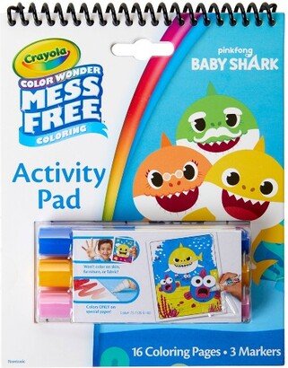 16pg Baby Shark Color Wonder Travel Activity Pad with 3 Markers