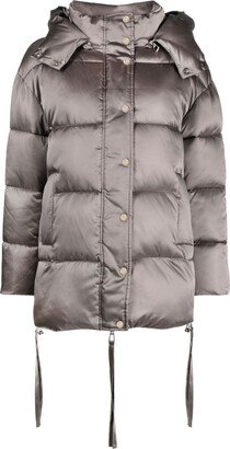 Satin-Finish Padded Coat