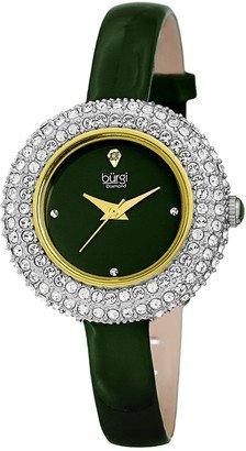 Women's Swaroski Encrusted & Diamond Marker Watch