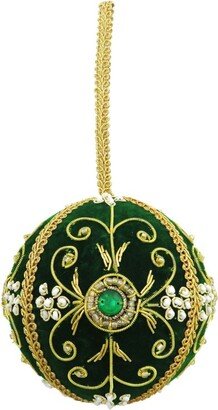 Velvet Embellished Bauble-AB