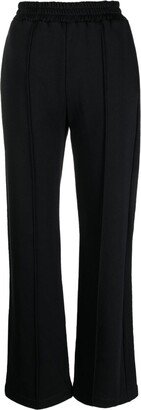 High-Waisted Cotton Track Pants