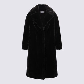 Black Faux Fur Maria Coat