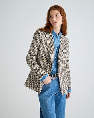 Brynn blazer in plaid Italian wool-blend