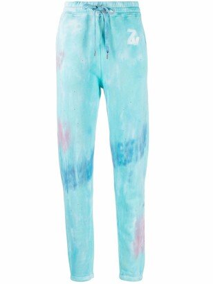 Steevy tie-dye track pants