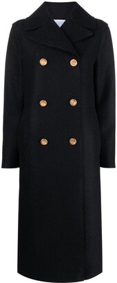 Double-Breasted Wool Coat-BU