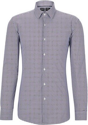 Slim-Fit Shirt In Printed Performance-Stretch Fabric