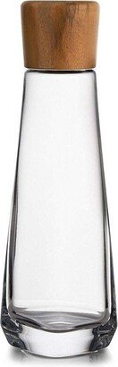 Vie Glass Decanter with Acacia Wood Stopper, Decanter for Whiskey, Wine, Liquor,32-Ounce