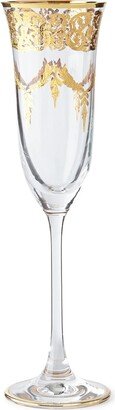 Gold-Finish Flutes, Set of 4