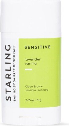 Starling Skincare Lavender Vanilla Sensitive | Aluminum Free | Baking Soda Free Deodorant