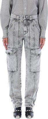 Straight-Leg Distressed Jeans-AG