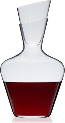 Definition Decanter - European-Made Crystal Wine Decanter with Stopper for Red or White - Dishwasher Safe 33oz, Clear