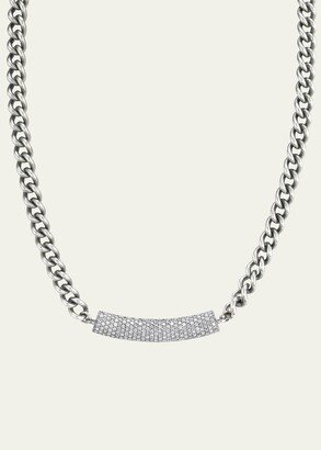 Pave Diamond Bar Necklace