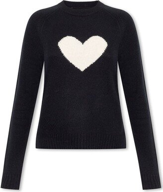 Lili Heart-Motif Crewneck Jumper