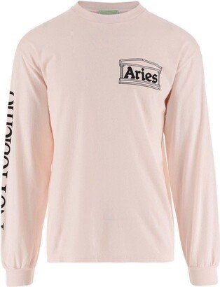 Logo Printed Long-Sleeved T-Shirt-AJ