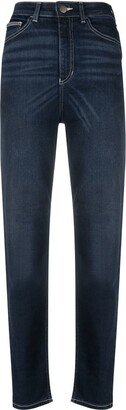 High-Waist Slim-Cut Jeans