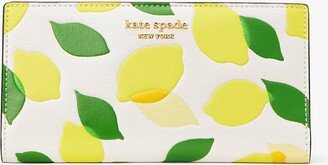 Morgan Lemon Toss Embossed Slim Bifold Wallet