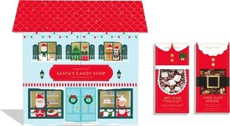 Holiday Advent Tasting Collection Calendar 24 Piece, Santa Mrs. Claus Chocolate Bars, 3 Pack Set