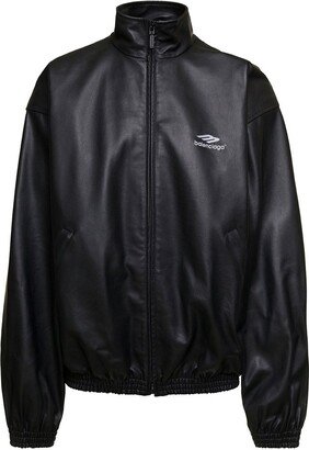 3B Sport icon Tracksuit Leather Jacket