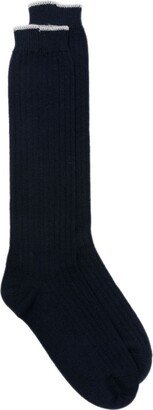 Ribbed Knitted Socks-AA