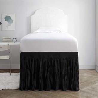 Crinkle Twin XL 30-inch Drop 3 Panel Bed Skirt