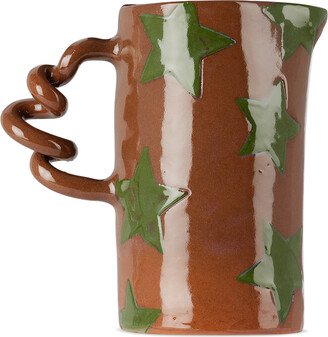 Harlie Brown Studio SSENSE Exclusive Green Stars Wiggle Jug