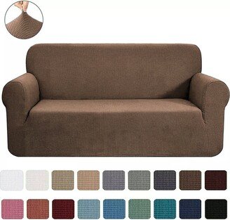 2-Piece Set Slipcover Sofa & Loveseat Cover Protector 4-Way Stretch Elastic - 96 x 74