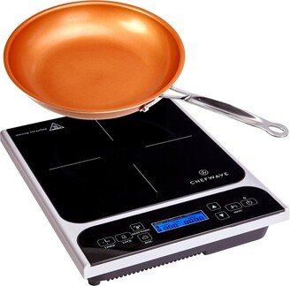 ChefWave Portable Induction Cooktop Countertop Burner and Frying Pan