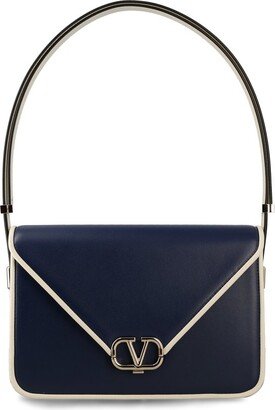 Letter Foldover Top Shoulder Bag-AA