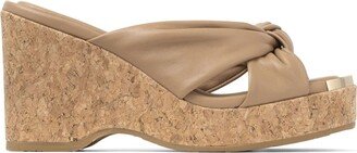 Avenue 95mm wedge mules-AA