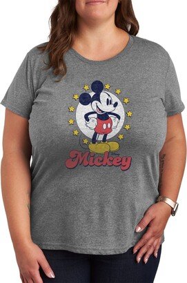 Air Waves Trendy Plus Size Mickey Mouse Graphic T-shirt