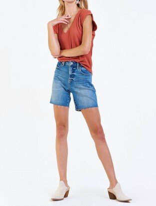 Dear John Denim Ruthie Super High Rise Shorts In Soho