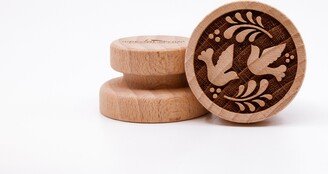 No. 204 Doves Of Love 2, Wooden Stamp Deeply Engraved Love Flover Power