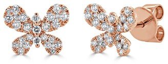 Sabrina Designs 14K Rose Gold 0.46 Ct. Tw. Diamond Butterfly Studs