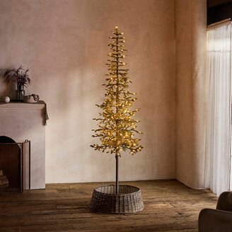 Faux Pre-lit LED Alpine Tree