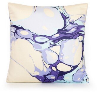 Large Bubble Design in Purple & White Decorative Pillow Cover. Accent Throw Pillow, Home Decor.