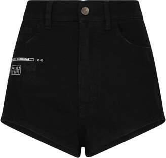 Dolce & Gabbana DGVIB3 Logo-Appliqué Denim Shorts