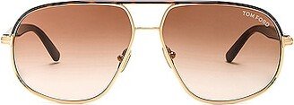 Maxwell Sunglasses in Metallic Gold