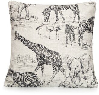 Covington© Safari Jungle Love in Gray Decorative Pillow Cover. Accent Throw Pillow, Home Decor.