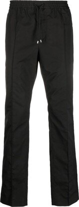 Straight-Leg Drawstring Cotton Trousers