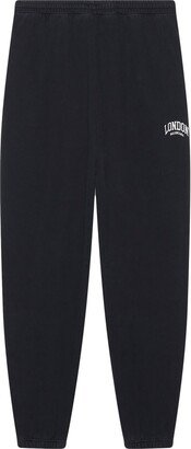 Logo-Print Straight-Leg Trousers-AA