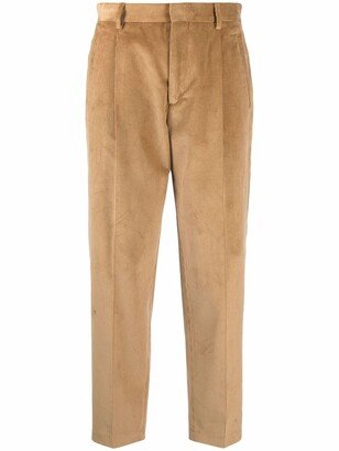 Cropped Corduroy Trousers-AB