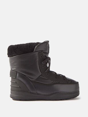 La Plagne 2 Fleece-lined Faux-leather Snow Boots