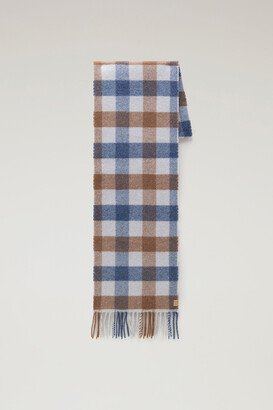 Plaid Scarf in Wool Blend-AA