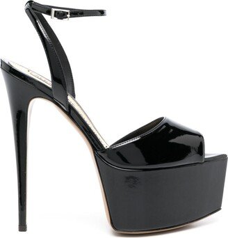 Patent-Leather Platform Sandals-AB