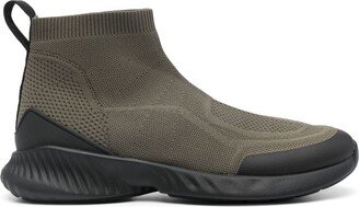 Boggi Milano Willow perforated hi-top sneakers