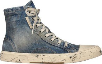 Paris High Top Sneakers in denim