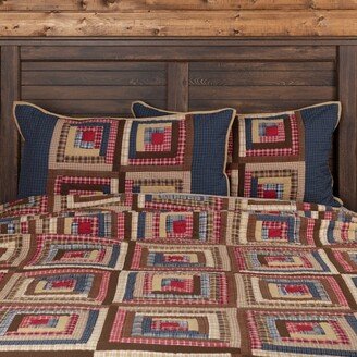 Blue Rustic Bedding VHC Braxton Sham Cotton