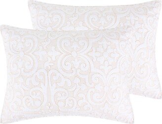 Sherbourne Quilted Stitch 2-Pc. Sham Set, Standard